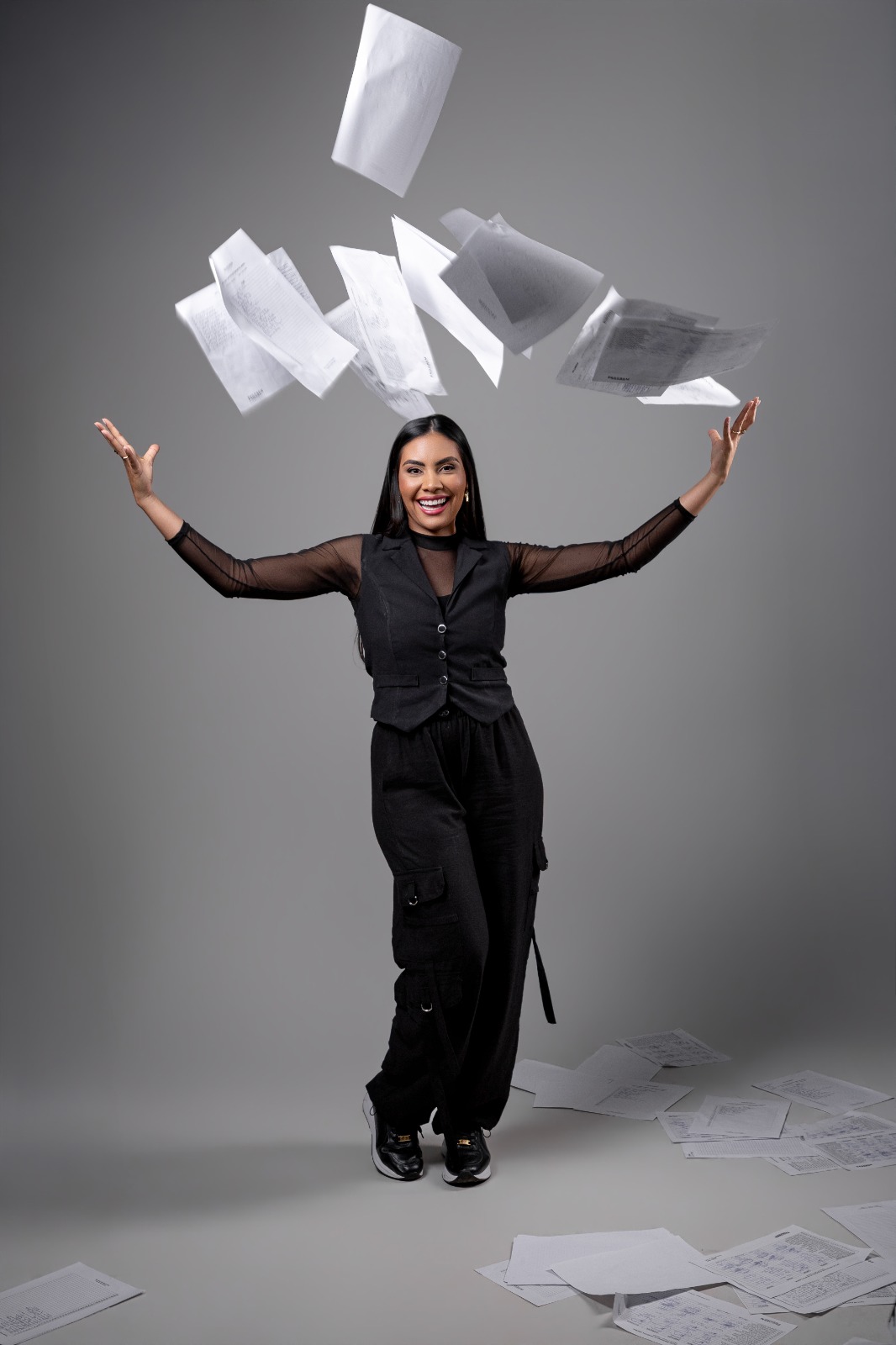 Flávia em momento de liberdade